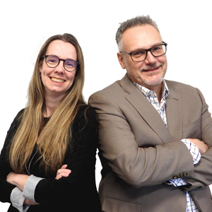 Isabelle Girard, CEO and Founder, Plakett Services Cliniques, and Stéphane Brossard, CEO and Co-Founder , Plakett Services Cliniques