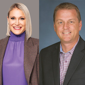 Vera Grossmann, Vice President of International Operations and Managing Director, Foundation Medicine, GmbH, based in Germany; Robert Loberg, Vice President and Lifecycle leader for the Oncology & Genetics team at Roche Diagnostics, Roche and Foundation Medicine